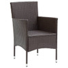 3-dijelni vrtni blagovaonski set smeđi 3072448