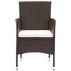 3-dijelni vrtni blagovaonski set smeđi 3072448