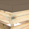 Modularna srednja sofa s jastucima od zeleno impregniranog drva 3074515