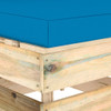 Modularna srednja sofa s jastucima od zeleno impregniranog drva 3074511