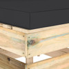 Modularna srednja sofa s jastucima od zeleno impregniranog drva 3074514