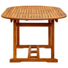 Vrtni stol od masivnog bagremovog drva 200 x 100 x 75 cm 41818