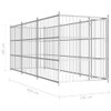 Vanjski kavez za pse 450 x 150 x 185 cm 144622