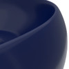 Luksuzni okrugli umivaonik mat tamnoplavi 40 x 15 cm keramički 147001