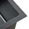 Ručno rađeni kuhinjski sudoper crni od nehrđajućeg čelika 51499