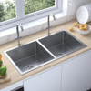 Ručno rađeni kuhinjski sudoper od nehrđajućeg čelika 51522