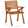Vrtne blagovaonske stolice s jastucima 2 kom od bagremovog drva 3060825