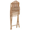 Sklopive vrtne stolice s jastucima 2 kom od bambusa 3064003