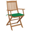 Sklopive vrtne stolice s jastucima 4 kom od bagremovog drva 3064622