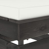 Modularna srednja sofa s jastucima od sivo impregniranog drva 3068122