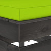 Modularna srednja sofa s jastucima od sivo impregniranog drva 3068131