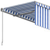 Automatska tenda na uvlačenje s roletom 6 x 3 m plavo-bijela 3069486