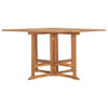 Sklopivi vrtni blagovaonski stol 110 x 110 x 75 cm od tikovine 318481