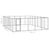 Vanjski kavez za pse čelični 36,3 m² 3082324