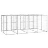 Vanjski kavez za pse od pocinčanog čelika s krovom 9,68 m² 3082273