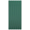 Krovni paneli 12 kom od čelika obloženog prahom zelena 80x36 cm 319133