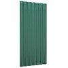 Krovni paneli 36 kom od čelika obloženog prahom zeleni 80x36 cm 319138
