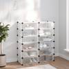 Stalak za cipele prozirni 94,5 x 36,5 x 106 cm PP 340564