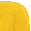 Okretna uredska stolica žuta baršunasta 344863