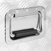 Kutija za pohranu srebrna 90 x 47 x 33,5 cm aluminijska 152254