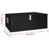 Kutija za pohranu crna 100 x 55 x 37 cm aluminijska 152257