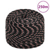 Brodski konop crni 6 mm 250 m od polipropilena 152340