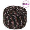 Brodski konop crni 14 mm 100 m od polipropilena 152358