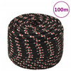 Brodski konop crni 12 mm 100 m od polipropilena 152354