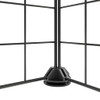 Kavez za kućne ljubimce s 8 panela crni 35 x 35 cm čelični 171621