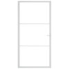 Unutarnja vrata 102,5x201,5 cm bijela od ESG stakla i aluminija 350571