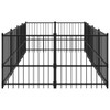 Vanjski kavez za pse čelični 7,51 m² 3124600
