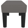 Klupa siva 70 x 30 x 30 cm od umjetne kože 346636