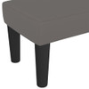 Klupa siva 70 x 30 x 30 cm od umjetne kože 346636