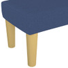 Klupa plavi 100x30x30 cm od tkanine 346658