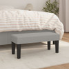 Klupa svjetlosiva 70 x 30 x 30 cm od tkanine 346616