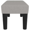 Klupa svjetlosiva 70 x 30 x 30 cm od tkanine 346616