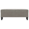 Klupa svjetlosiva 100 x 35 x 41 cm baršunasti 349421