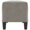 Klupa svjetlosiva 100 x 35 x 41 cm baršunasti 349421