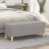 Klupa svjetlosiva 100 x 35 x 41 cm od tkanine 349375