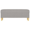 Klupa svjetlosiva 100 x 35 x 41 cm od tkanine 349375