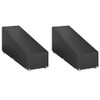 Navlake za ležaljku 2 kom s 12 ušica 200x65x35/60 cm polietilen 3155395