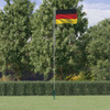 Njemačka zastava i jarbol 6,23 m aluminijska 3147090