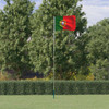 Portugalska zastava i jarbol 5,55 m aluminijski 3147134