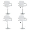 Okretne blagovaonske stolice od umjetne kože 4 kom bijele 3089106