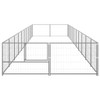 Kavez za pse srebrni 20 m² čelični 3082126