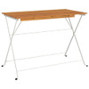 Sklopivi bistro stol 100 x 54 x 71 cm od drva bagrema i čelika 319976