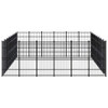 Vanjski kavez za pse čelični 44,24 m² 3097997
