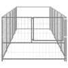 Kavez za pse srebrni 5 m² čelični 3082103