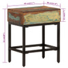 Bočni stolić 40 x 30 x 51 cm od masivnog obnovljenog drva 338473