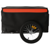 Teretna prikolica za bicikl crno-narančasta 45 kg željezna 94082